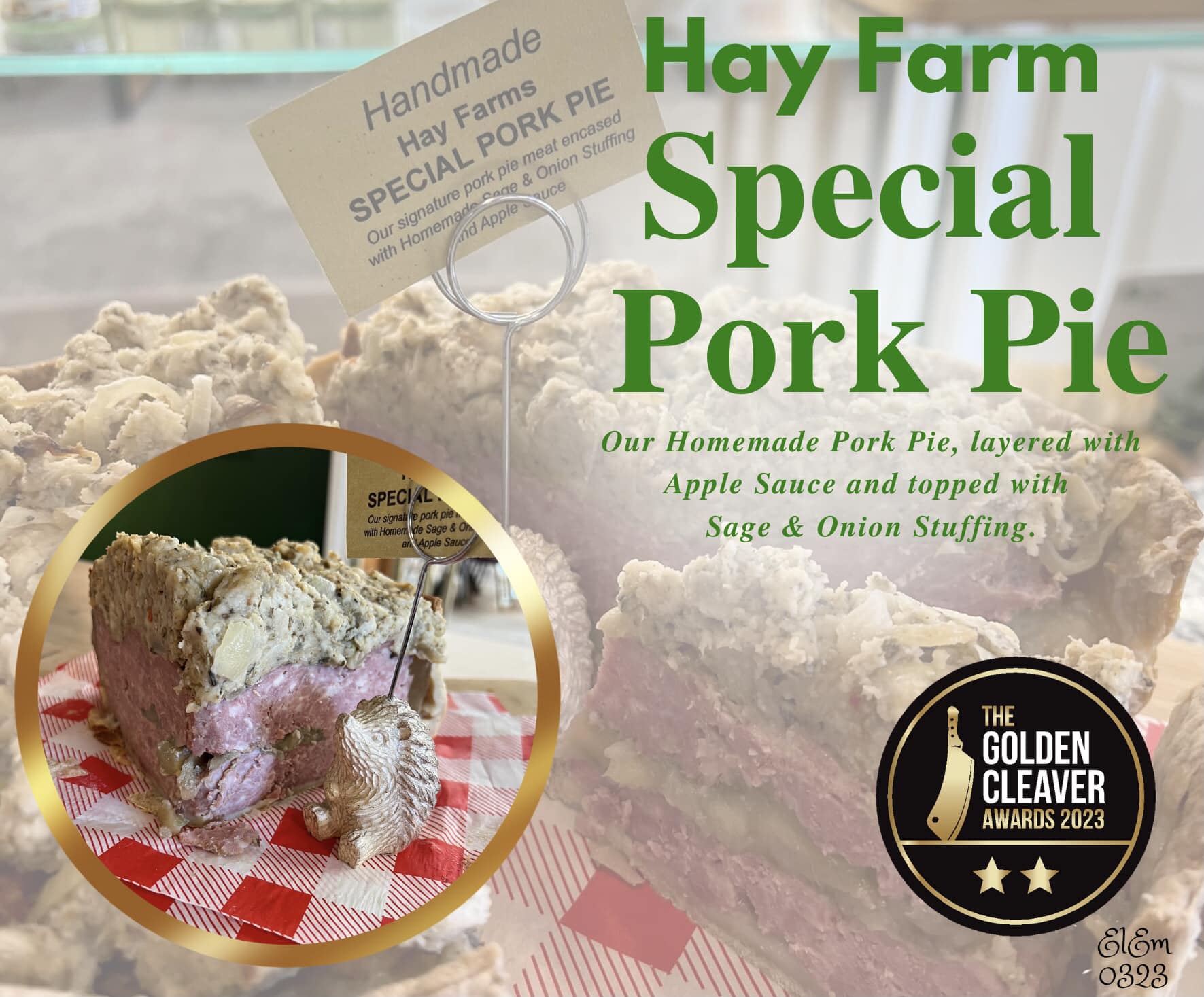 Hay farm pork pie golden cleaver winner
